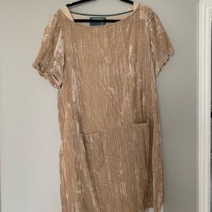Anthropologie velvet dress